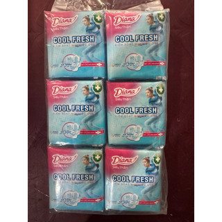  COMBO 6 GÓI BĂNG VỆ SINH DIANA SIÊU THẤM COOL CÁNH 8 MIẾNG GÓI -SP CTY DIANA UNICHARM 
