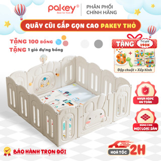  Quây Cũi Nhựa Gấp Gọn Cao Cấp TẶNG 100 BÓNG New 2026 + GIỎ ĐỰNG Quây Nhựa Cho Bé Siêu Chắc Chắn Bảo Hành Trọn Đời 