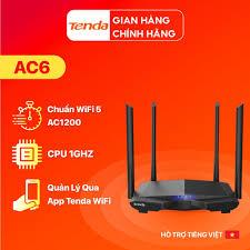 Bộ Phát WIFI TENDA Xuyên Tường Cực Mạnh chuẩn AC1200 TENDA - AC6 hàng phân phối chính hãng