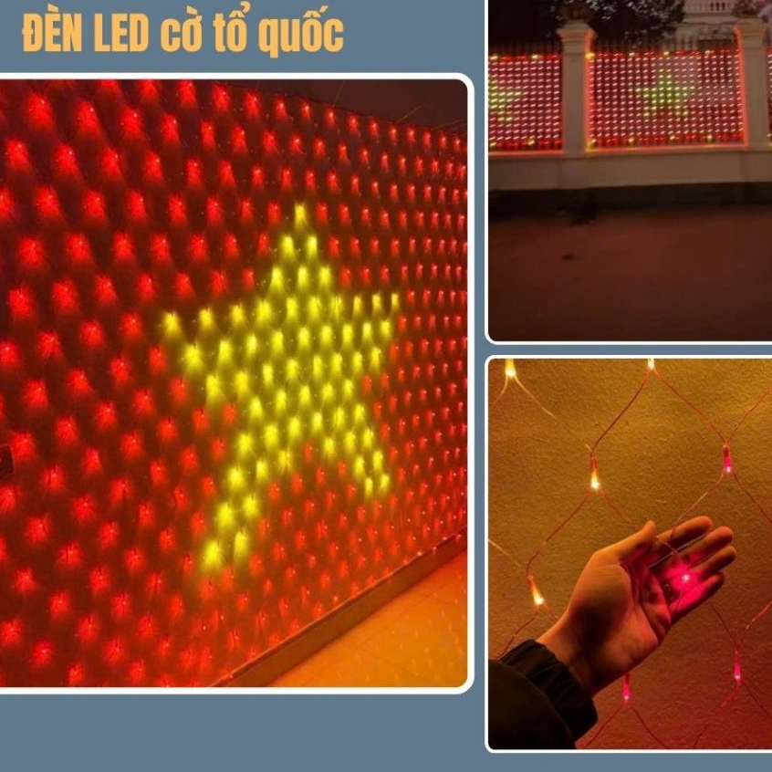 Mẫu hot 2026 Led lá cờ việt nam ( thể hiện lòng yêu nước )Dài 2.7m X 1.8M