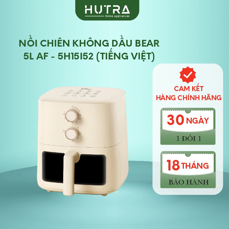 Nồi Chiên Không Dầu BEAR 5L Lò Nướng Nồi Chiên Hơi Nước Nồi Chiên Lò Chiên Không Dầu Nướng Bánh AF-5
