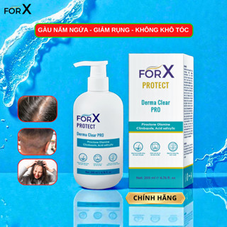  Dầu Gội Sạch Gàu Ngứa Bết Tóc Hỗ Trợ Trị Nấm Viêm Da Đầu ForX Derma Clear Pro Giảm Rụng Khô Tóc 