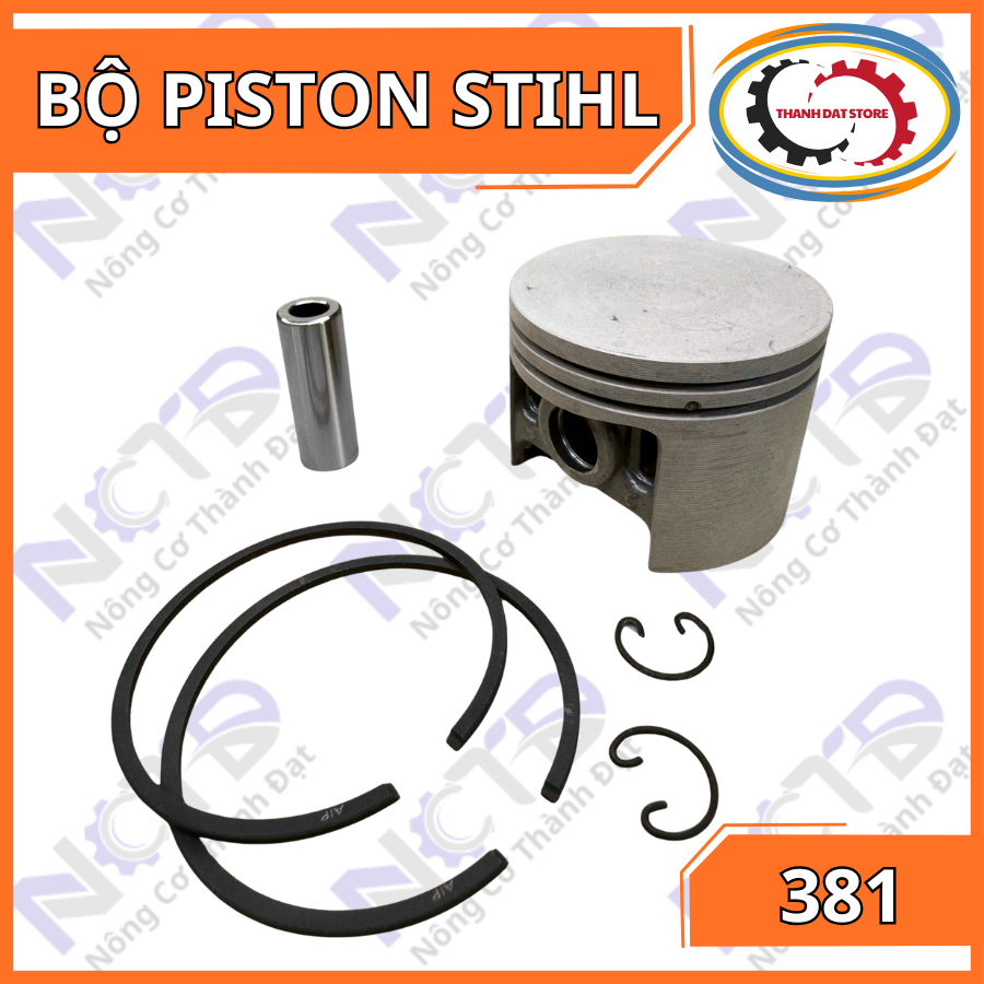 Bộ PISTON - Séc Măng Bạc STIHL 381