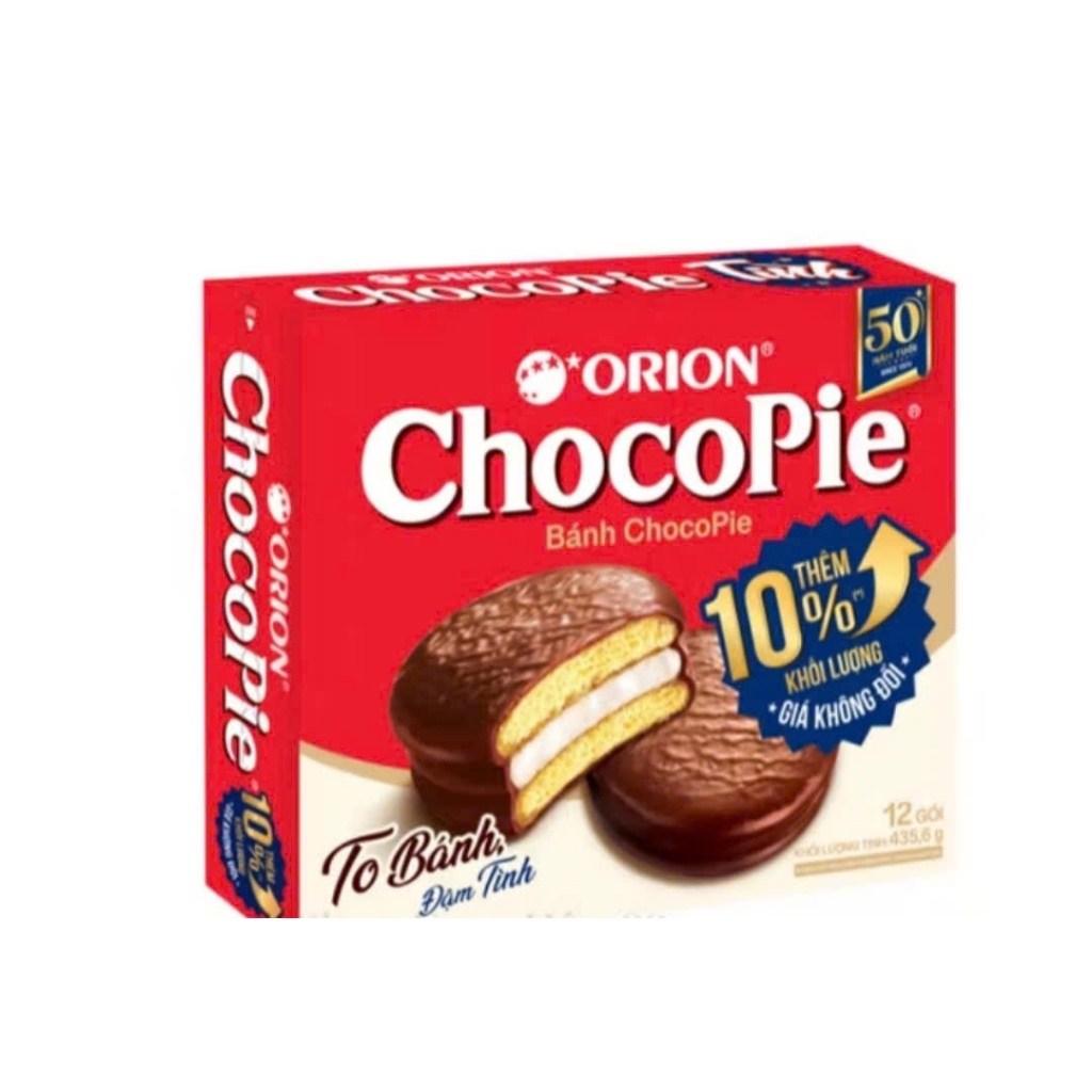 Bánh Chocopie Tình/ Chocopie Đào/ Chocopie Dưa Hấu Orion Hộp 396g/435,6g