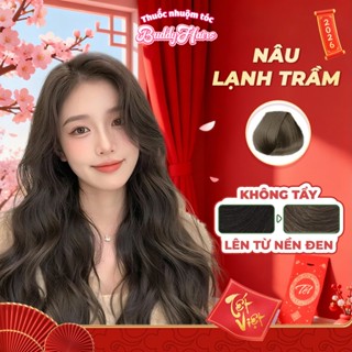  Thuốc nhuộm tóc màu NÂU LẠNH TRẦM thuốc nhuộm tóc không cần tẩy thuốc nhuộm tại nhà Buddyhairs 