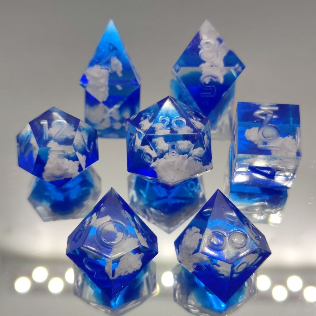 Dice Set DnD Mây Trắng Trời Xanh - Hàng đặt trước