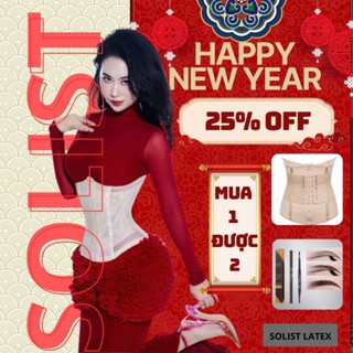   HẠ SIZE TRỌNG ĐỜI+QUÀ TẶNG ĐI KÈM  Đai nịt bụng co dãn 4 chiều không lộ viền gen bụng latex Solist 