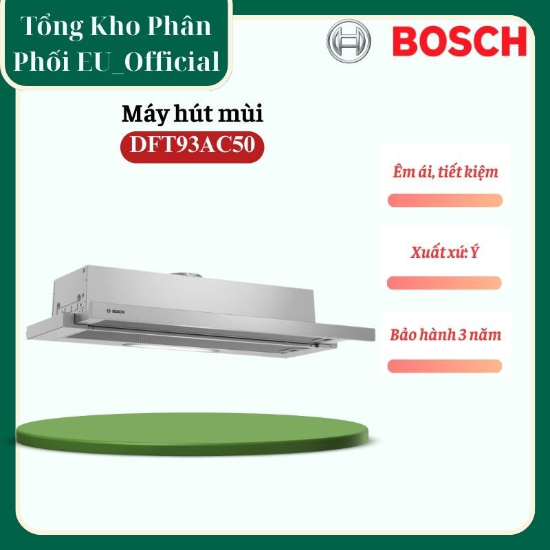 Máy Hút Mùi Âm Tủ Bosch DFT93AC50 Series 4 – 90 cm, Hút Mạnh & Êm