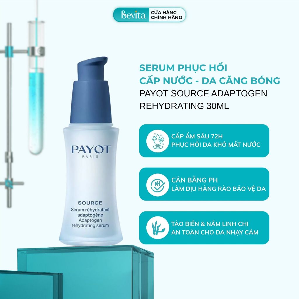 Serum Phục Hồi Cấp Nước Cho Da Căng Bóng Payot Source Adaptogen Rehydrating 30ml