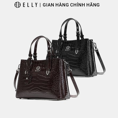 Túi xách nữ da thật ELLY ET219 túi đeo chéo đeo vai xách tay cao cấp công sở