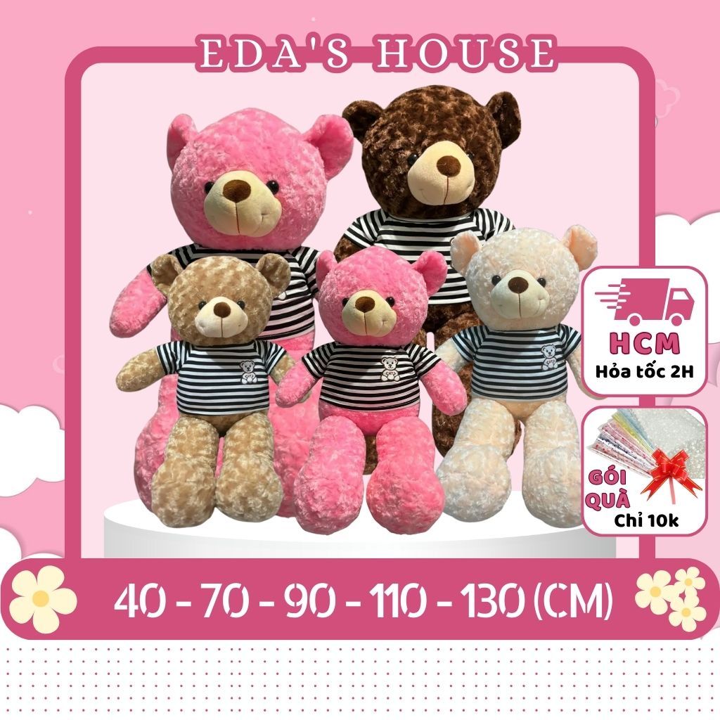 (HCM - Hỏa tốc 2h) Gấu bông Teddy, Teddy khổng lồ, Teddy mặc áo EDA'S HOUSE