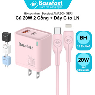  Bộ sạc nhanh 20W Basefast cốc sạc 2 cổng chống quá tải nhiệt dùng cho 8p xr xs 11 12 13 14 promax 