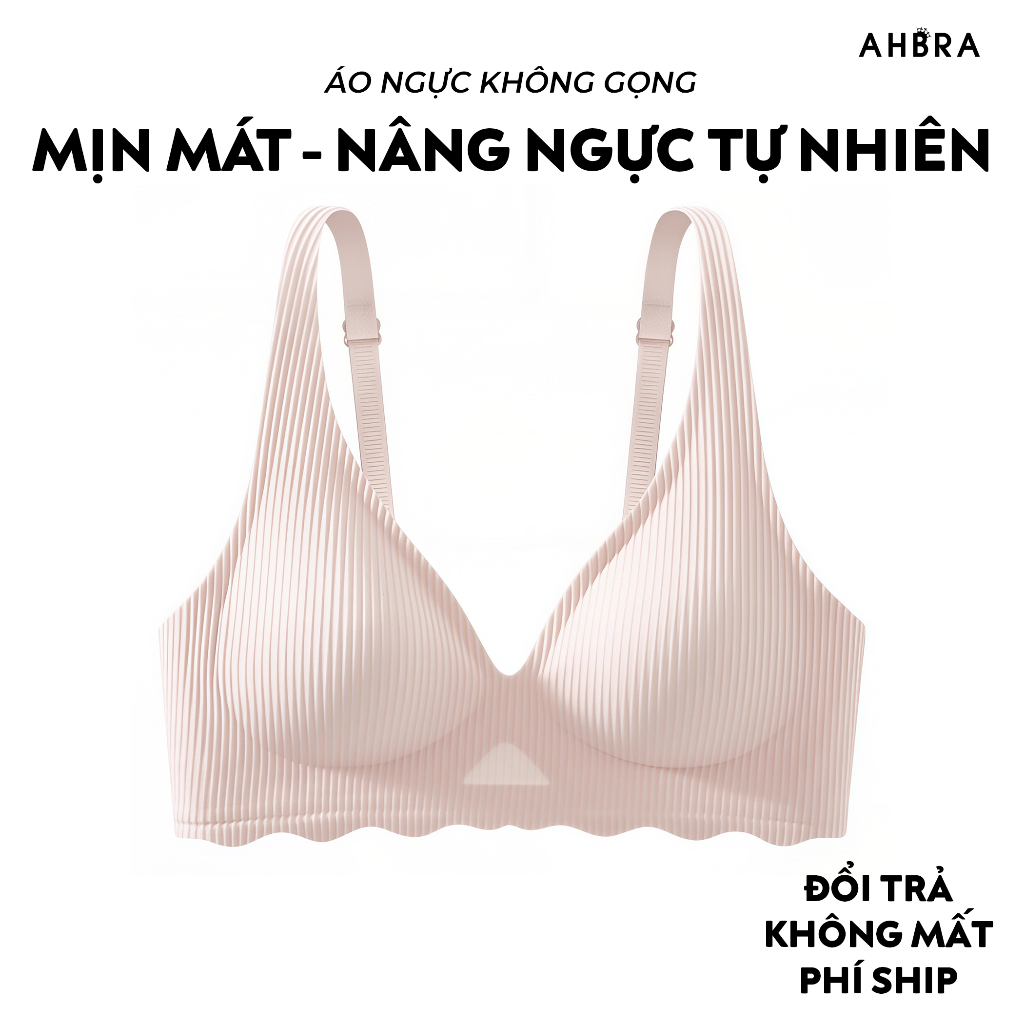 Áo Ngực Không Gọng AHBRA SA05 Su Đúc Nâng Đẩy Ngực Mút Mỏng