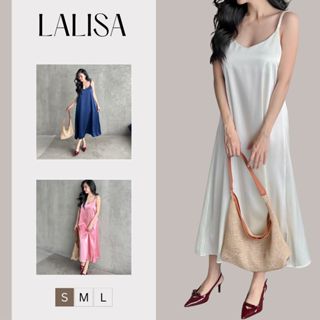  Đầm Maxi Suông Dài 2 Dây LALISA Váy Maxi Dài Hở Lưng Vải Lụa Cao Cấp Đi Biển Màu Trắng Đen VD017 