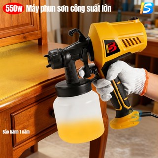 Máy phun sơn điện không dây shengbo CXQ2001 Pin lithium có thể tháo rời Công Suất 550W Dùng điện 220V Dung Tích 800ML 
