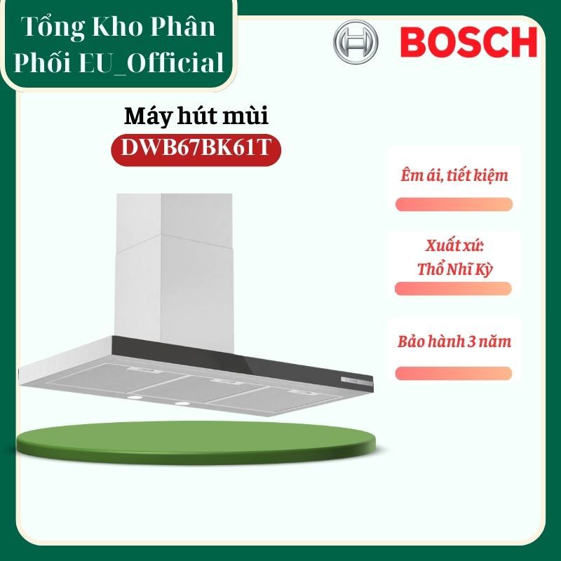 Máy Hút Mùi Chữ T Bosch DWB67BK61T Serie 4 – 60 cm, Công Suất Mạnh