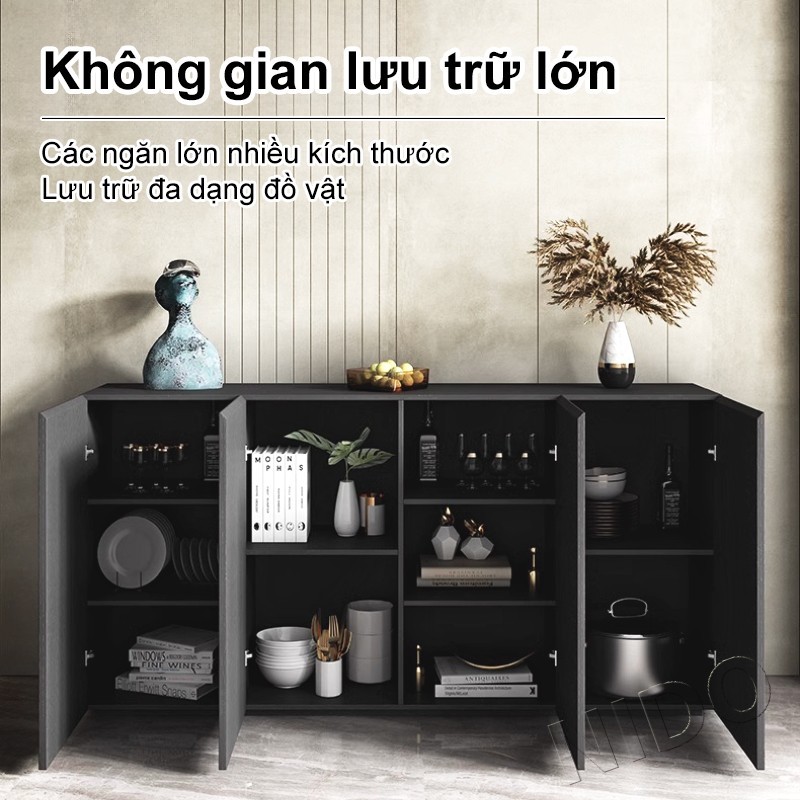 Nido Tủ Buffet Đa Năng Cao Cấp Tủ Gỗ MDF Chống Thấm Dung Lượng Lớn Thiết Kế Phù Hợp Làm Tủ Bếp | BigBuy360 - bigbuy360.vn