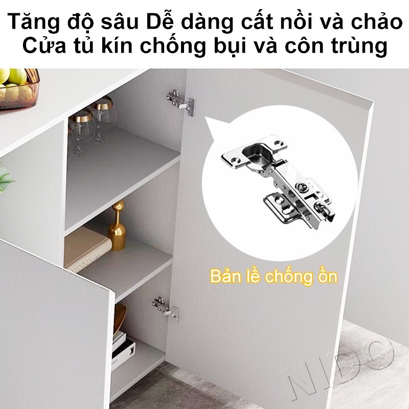 Nido Tủ Buffet Đa Năng Cao Cấp Tủ Gỗ MDF Chống Thấm Dung Lượng Lớn Thiết Kế Phù Hợp Làm Tủ Bếp | BigBuy360 - bigbuy360.vn