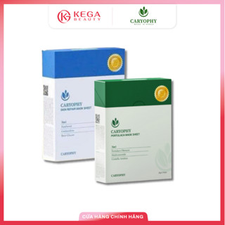  Hộp 10 Miếng Mặt Nạ Caryophy Portulaca Skin Repair Mask Sheet Hỗ Trợ Giảm Mụn Mờ Thâm 22ml 