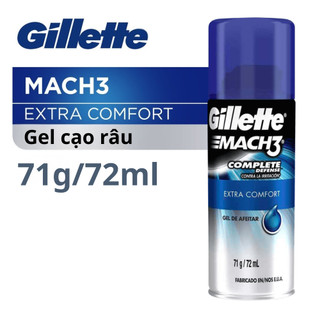 [SALE OFF] Gel cạo râu tạo bọt mịn chuyên dụng Gillette Mach3 Extra Comfort 71g/72ml
