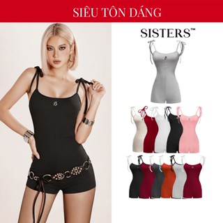 Jumpsuit hai dây hở lưng nữ SISTERS dáng ôm thời trang gợi cảm nhiều màu tôn da Joella SIS-CLUB| SS2-J5