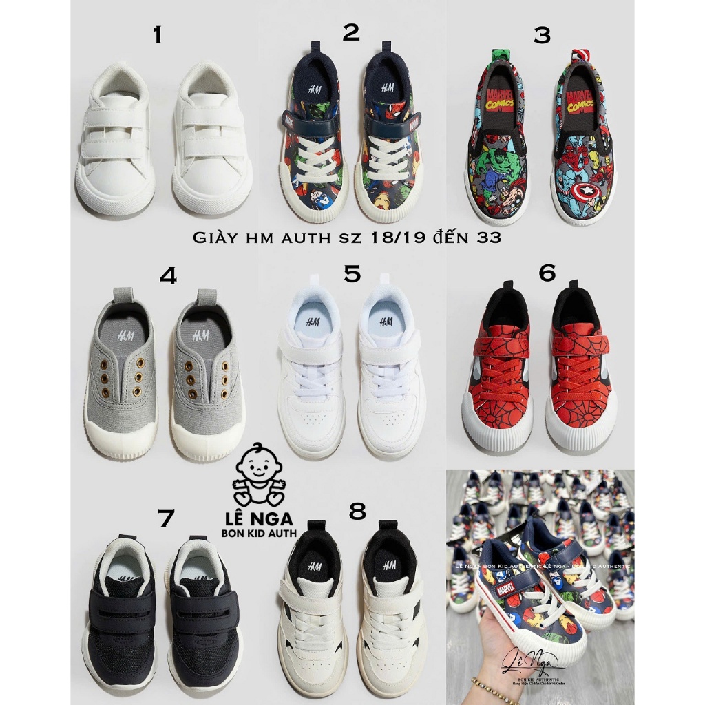 [BONKID] Giày thể thao cho bé từ 18/19 đến 33