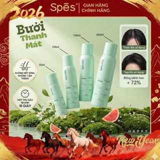  Dầu Gội Khô SPES Hương Bưởi Ngọt Giúp Tóc Bồng Bềnh Giữ Nếp Kiềm Dầu Và Không Bết Dính 50 100 150 200ml 