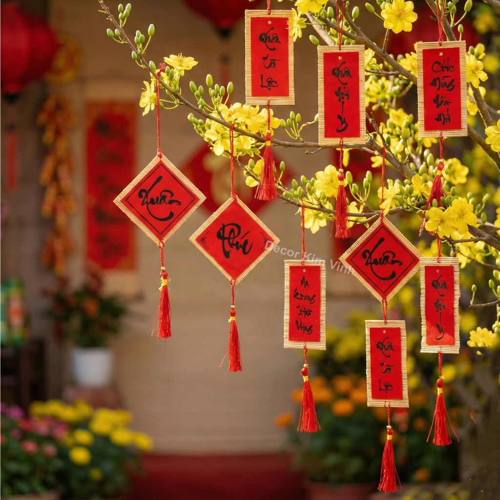 Set 5 Tag Mành Tăm Trang Trí Tết TAG69