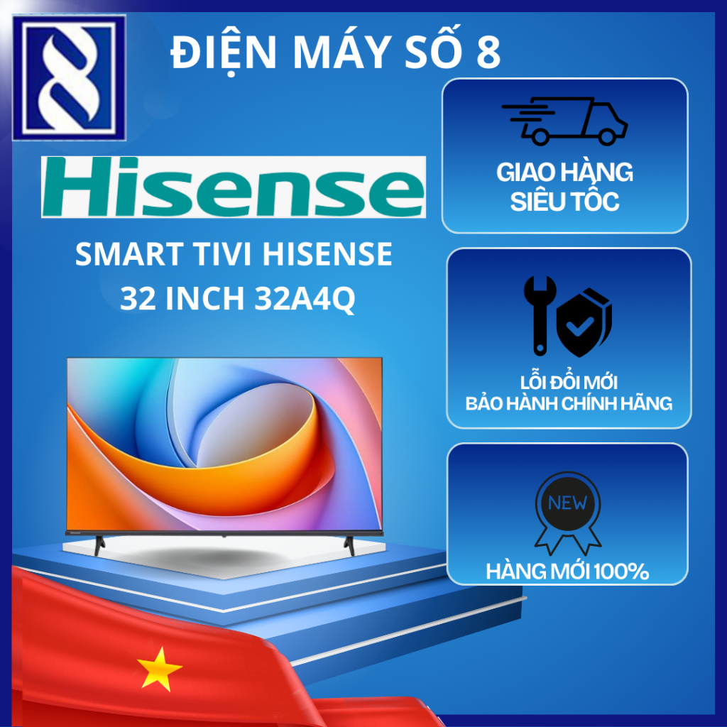 Điện Máy Số 8 | 32A4Q | Smart Tivi Hisense 32 inch 32A4Q - Chính Hãng
