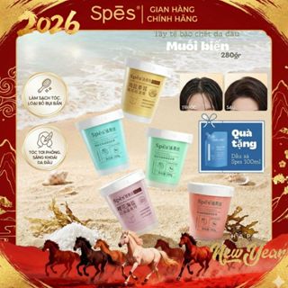  Dầu gội tẩy tế bào chết SPES tinh chất muối biển sạch gàu da đầu dưỡng ẩm kiềm dầu và phồng tóc 280g 