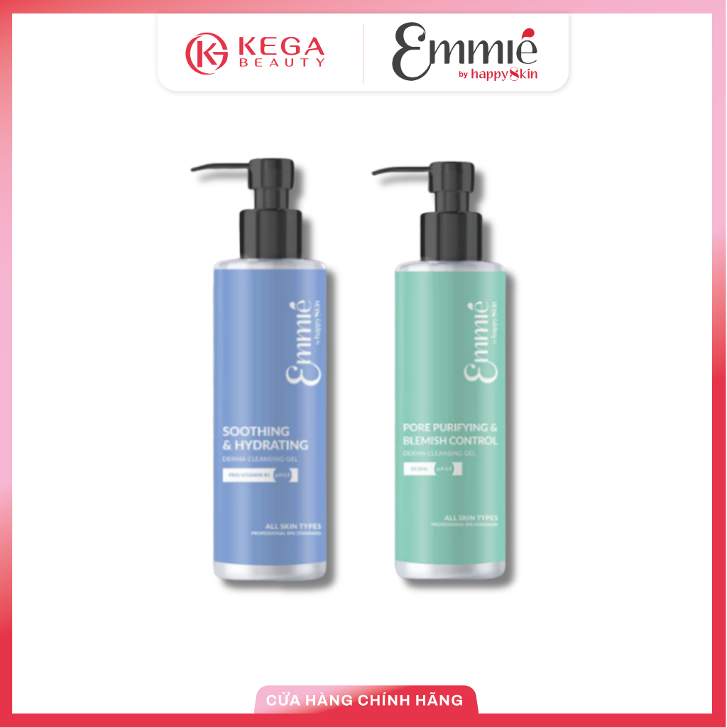 Sữa Rửa Mặt Emmie By HappySkin Dịu Nhẹ Và Sạch Sâu Cho Da Mụn Nhạy Cảm 180ml