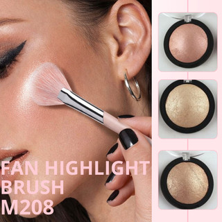 Cọ Trang Điểm Highlight Morphe Fan Highlight Brush M208 – Đầu Cọ Dạng Quạt Nhỏ, Bắt Sáng Tinh Tế