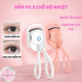  Máy Uốn Mi Điện Nhiệt Uốn Cong Tự Nhiên Không Gãy Mi Giữ Nếp Lâu An Toàn Cho Lông Mi 