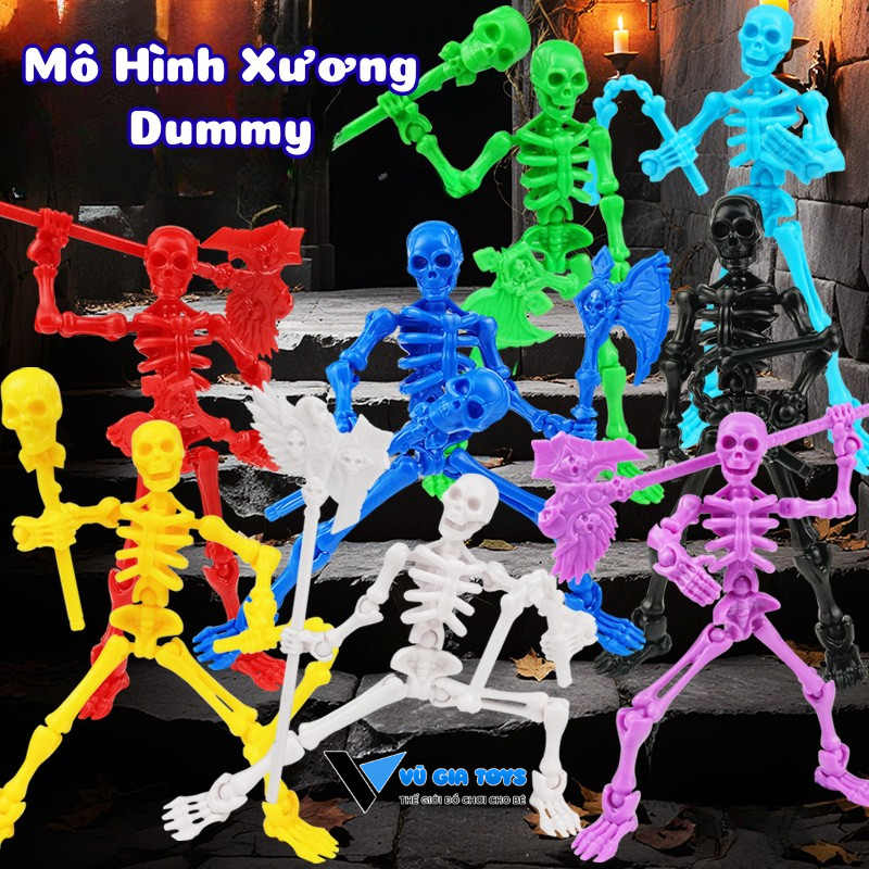 Đồ Chơi Mô Hình Hiệp Sĩ VS Bộ Xương Khớp Người Đàn Ông Skeleton Man Dummy Với Khớp Cử Động Linh Hoạt