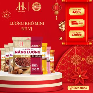  Lương Khô Mini HT-Food Đủ Vị Gói 370g Viên Năng Lượng Mix Vị Ăn Vặt Ăn Nhẹ Thay Bữa Bổ Sung Năng Lượng Giảm Đói No Lâu 