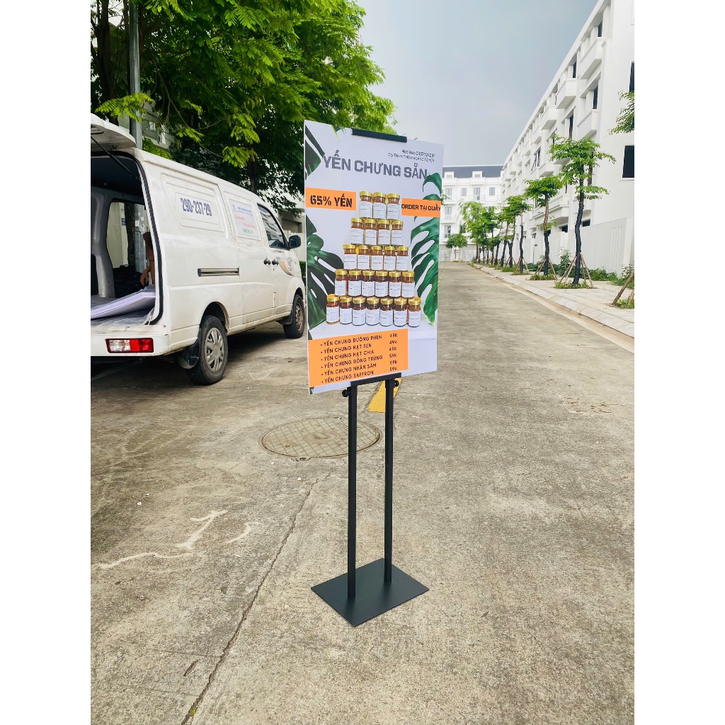 [LOẠI DÀY] Kệ để tranh chân đứng, khung treo bảng Fomex chân đứng, kệ để biển quảng cáo (Không bao g