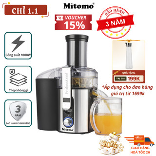  Máy ép trái cây công nghiệp Mitomo KJ-3057 1000W chuyên dụng cho quán kinh doanh nước ép - Hàng chính hãng 