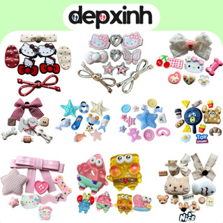 CHARM STICKER gắn giày dép lỗ cute - Bộ 6 - 13 stickers - Nhựa cứng dễ thương nhiều màu đa dạng mẫu