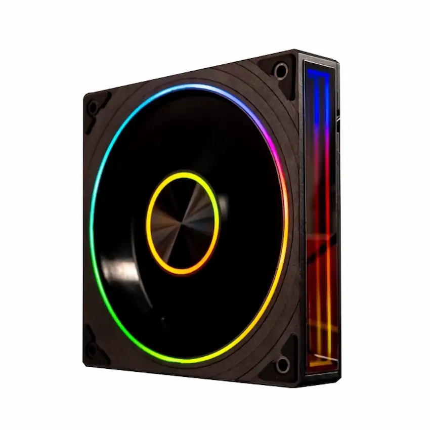 Fan Case Jungle Leopard Transwarp ARGB White/Back (Gió xuôi, Trắng)