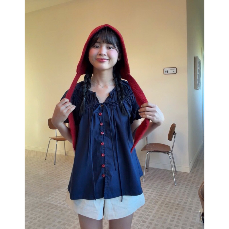 MODEN - Áo nhún cổ tay bí TAMI