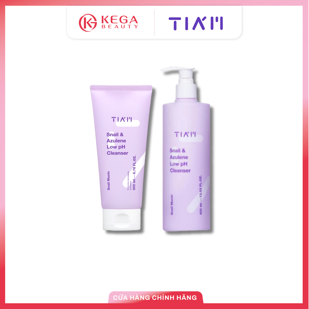 Sữa rửa mặt dịch ốc sên, hoa cúc Tiam Snail Sạch Sâu, Cấp Ẩm Hàng Chính Hãng