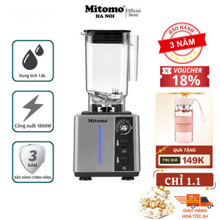  Hàng mới về  Máy xay sinh tố Mitomo KD-1800 - 1800W xay đá cực mạnh bảo hành 3 năm 