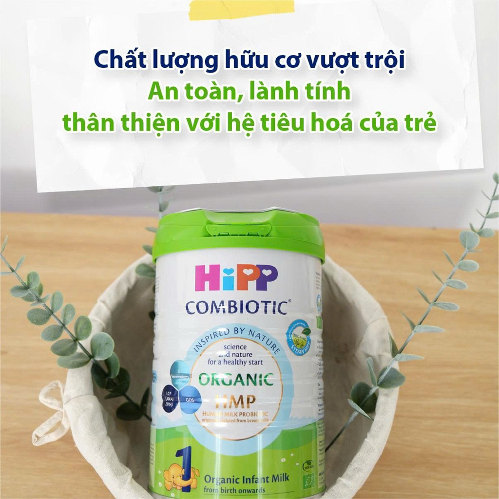 SỮA HIPP BÒ ORGANIC SỐ 1 800GAM (2hộp tặng ba lô/túi/mũ hipp)