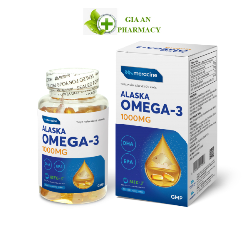 Viên dầu cá Alaska Omega-3 1000mg (Hộp 100 viên)