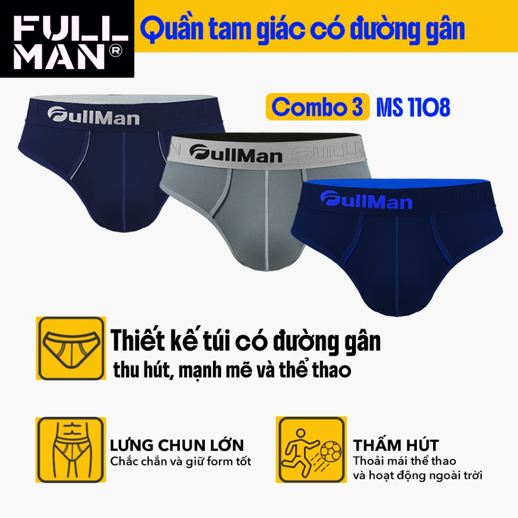 Brief Tam Giác Đường Gân Mạnh Mẽ - Dáng Thể Thao