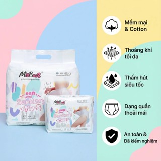 [50 miếng] MioBusS Băng vệ sinh phụ nữ dạng quần – Thoáng khí, thấm hút, an toàn cho da