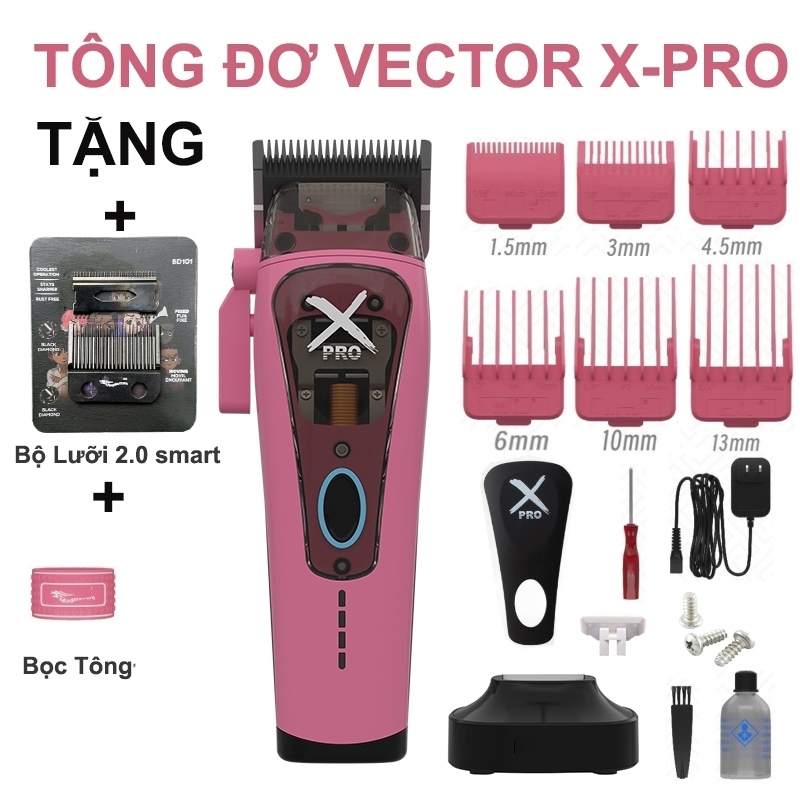 Tông đơ cắt tóc MRD Vector IN2 X-Pro – Cắt nhanh, khỏe, Động cơ Vector IN2 11.500 vòng/phút