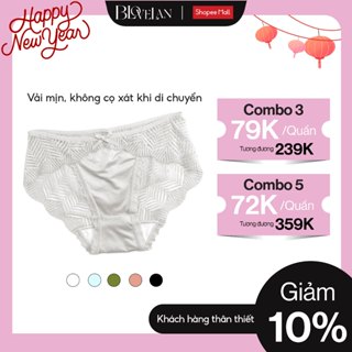  Quần Lót Ren Nữ BLOVELAN Daliah Quần Lót Satin Mềm Mại Quần Lót Kháng Khuẩn 7A 