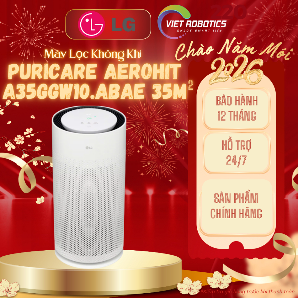Máy lọc không khí LG PuriCare Aero Hit AS35GGW10.ABAE - 32m²