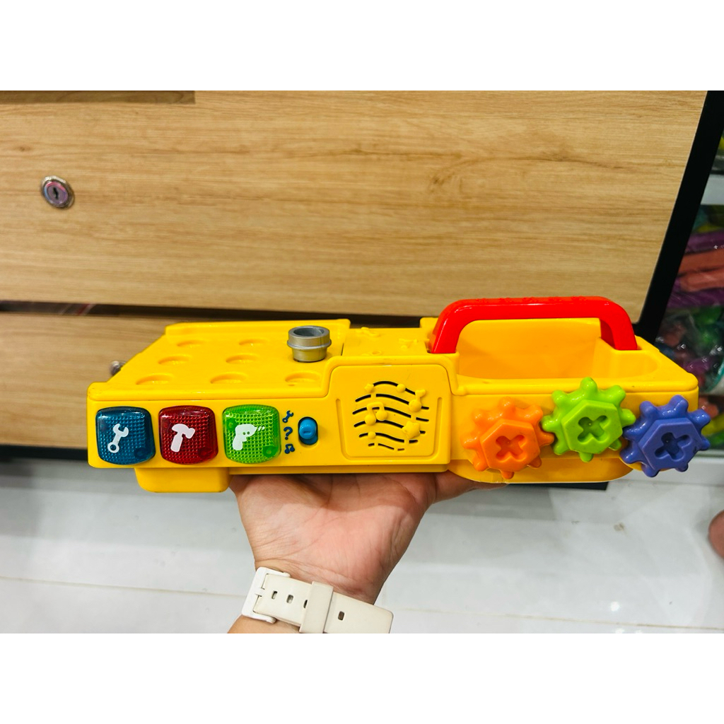Đồ chơi nhạc đèn VTech Drill Learn Toolbox Replacement Middle Battery Operated Lights Sounds 1782 ( 